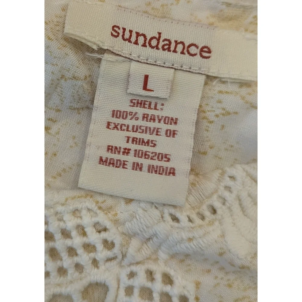 Sundance Catalog Lace Floral Patchwork Dress Size Large - Picture 4 of 6
